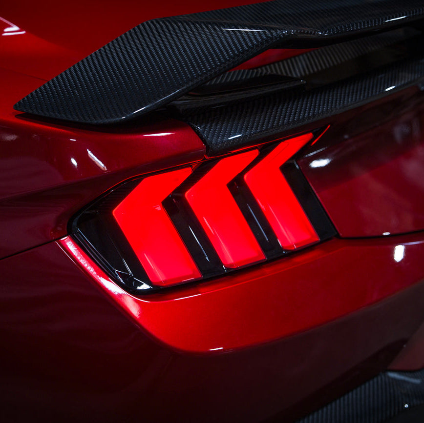 2024-Up Ford Mustang S650 EURO Sequential Signal LED Smoked Rear Taillights