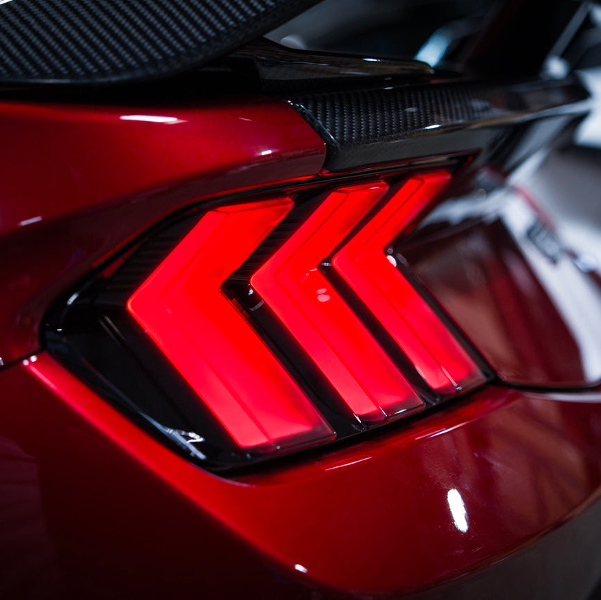 2024-Up Ford Mustang S650 EURO Sequential Signal LED Smoked Rear Taillights