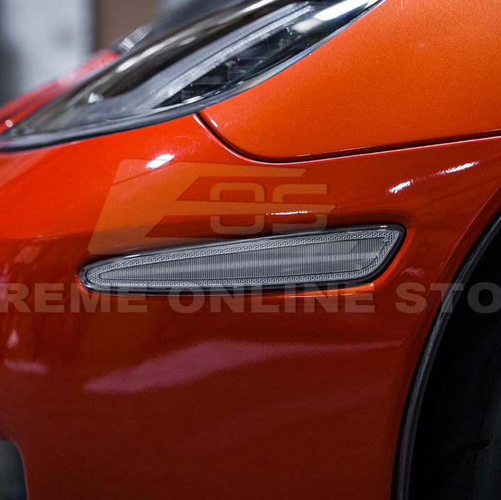 Corvette C6 Front Amber Light LED Side Markers Pair