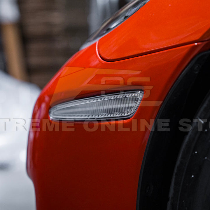 Corvette C6 Front Amber Light LED Side Markers Pair