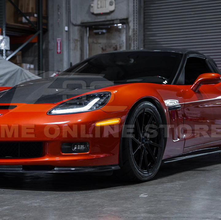 Corvette C6 Front &amp; Rear Amber Light LED Side Markers Pair
