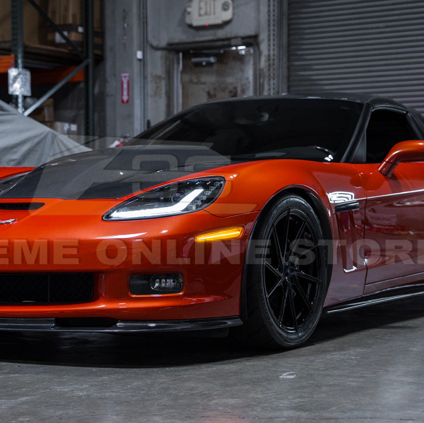 Corvette C6 Front Amber Light LED Side Markers Pair