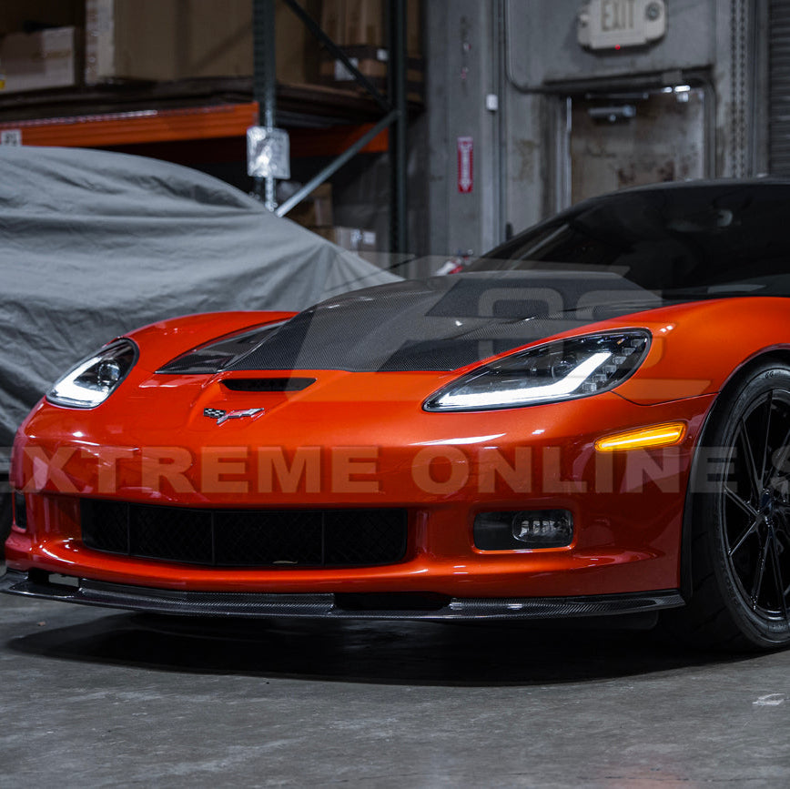 Corvette C6 Front Amber Light LED Side Markers Pair