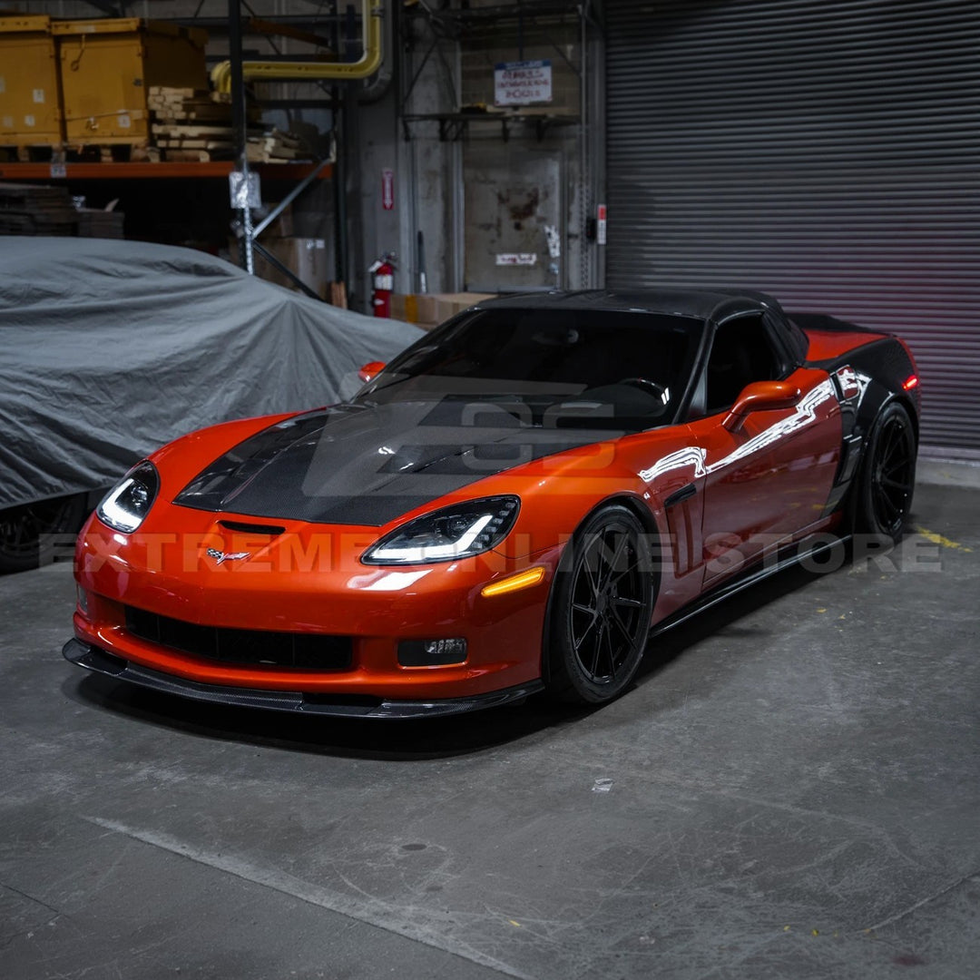 Corvette C6 Front Amber Light LED Side Markers Pair