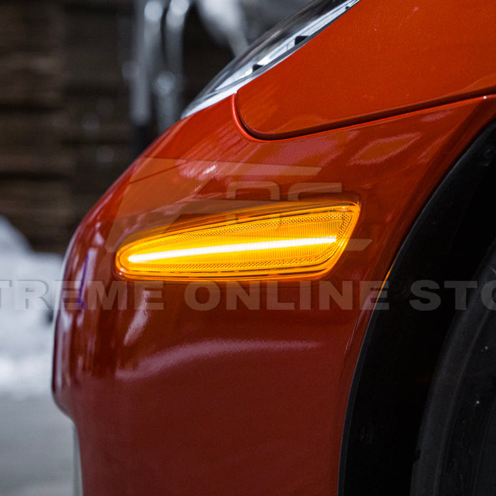 Corvette C6 Front Amber Light LED Side Markers Pair