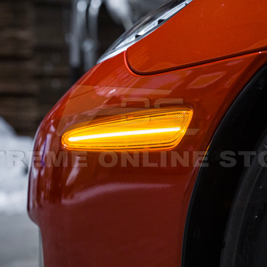 Corvette C6 Front Amber Light LED Side Markers Pair