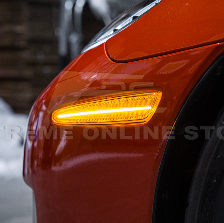 Corvette C6 Front Amber Light LED Side Markers Pair