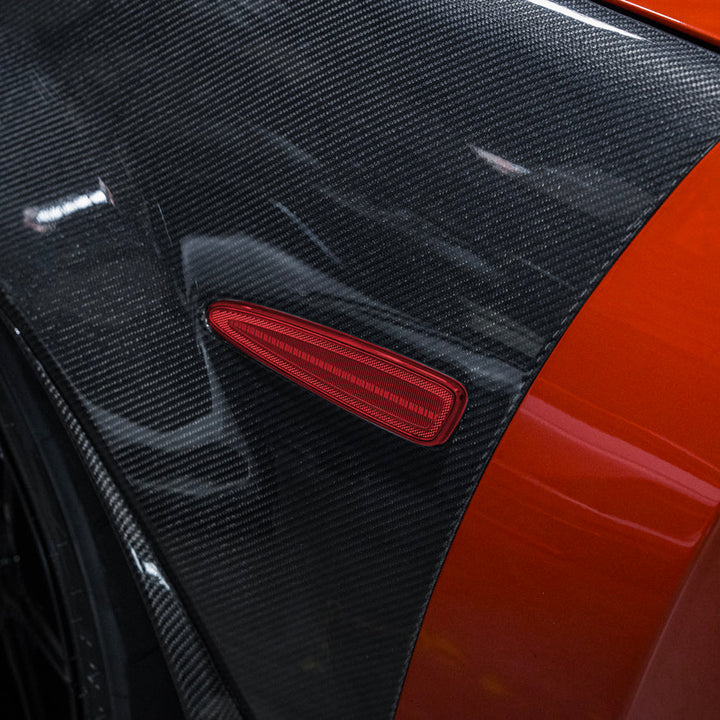 Corvette C6 Front &amp; Rear Amber Light LED Side Markers Pair