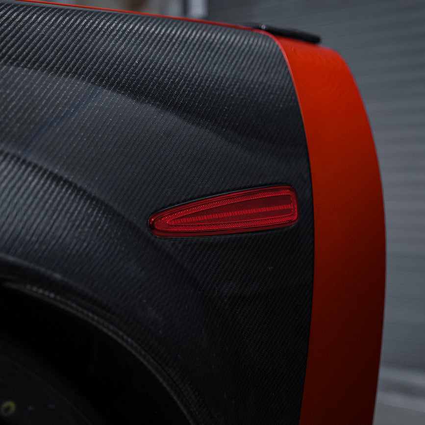 Corvette C6 Front &amp; Rear Amber Light LED Side Markers Pair