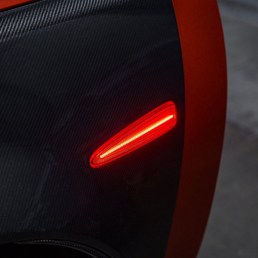 Corvette C6 Front &amp; Rear Amber Light LED Side Markers Pair
