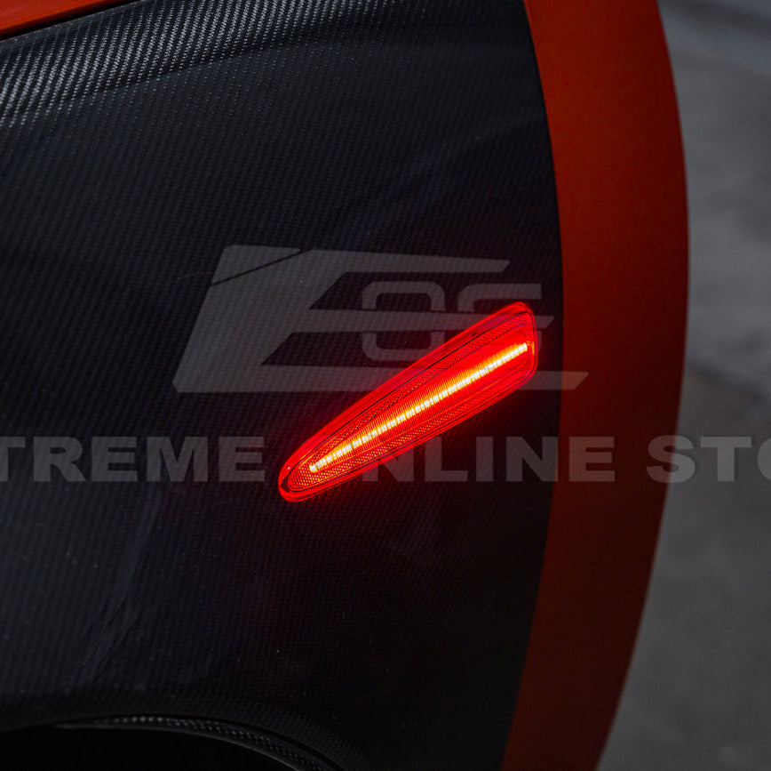 Corvette C6 Front &amp; Rear Amber Light LED Side Markers Pair