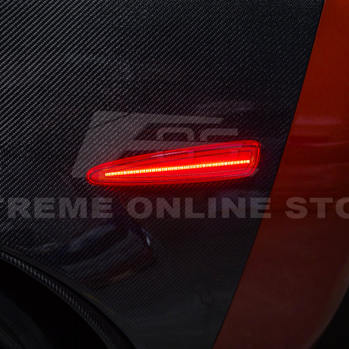 Corvette C6 Front &amp; Rear Amber Light LED Side Markers Pair