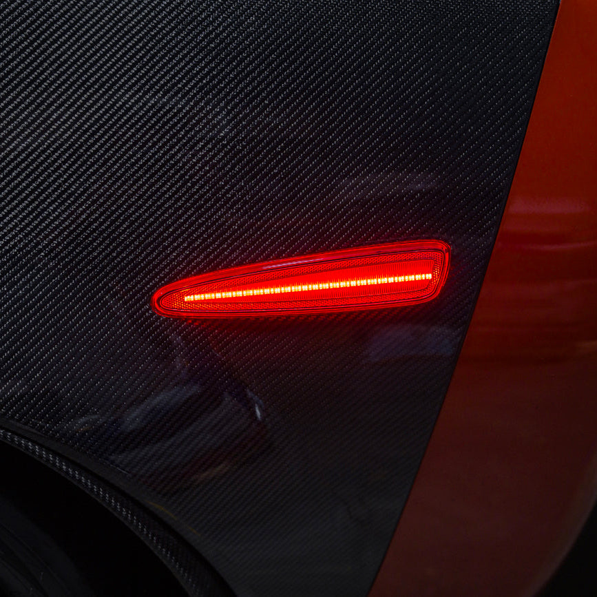 Corvette C6 Front &amp; Rear Amber Light LED Side Markers Pair