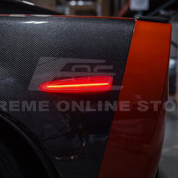 Corvette C6 Rear Red Light LED Side Markers Pair