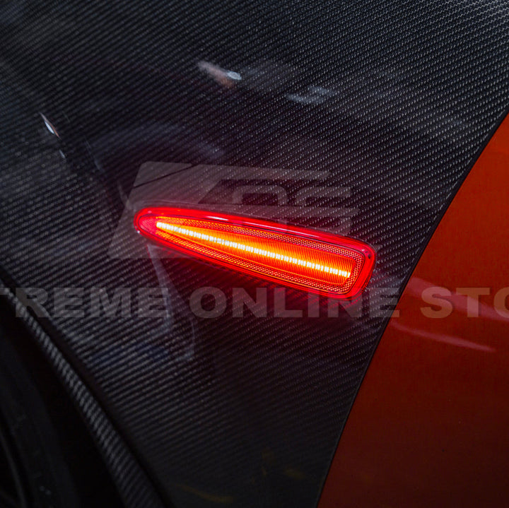 Corvette C6 Front &amp; Rear Amber Light LED Side Markers Pair