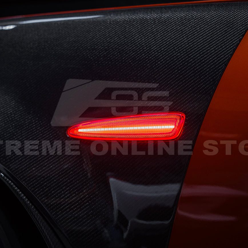Corvette C6 Front &amp; Rear Amber Light LED Side Markers Pair