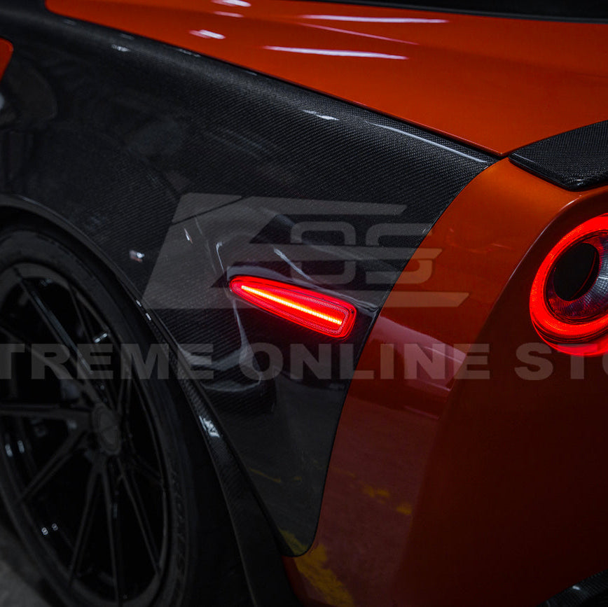 Corvette C6 Rear Red Light LED Side Markers Pair