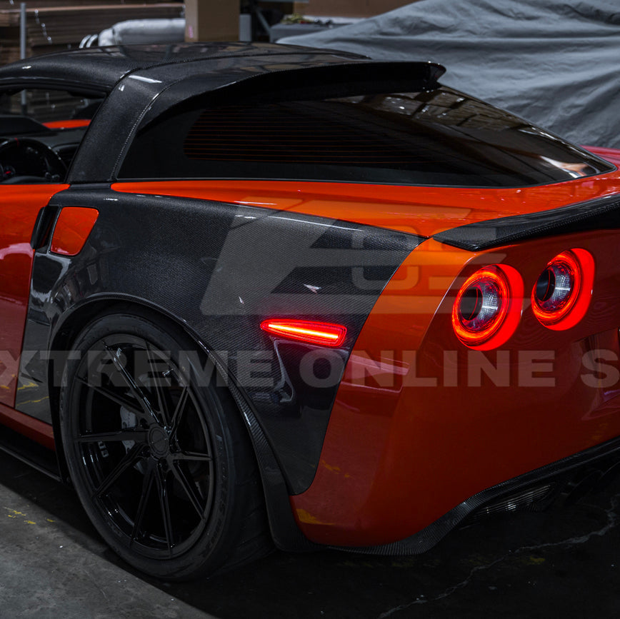 Corvette C6 Rear Red Light LED Side Markers Pair