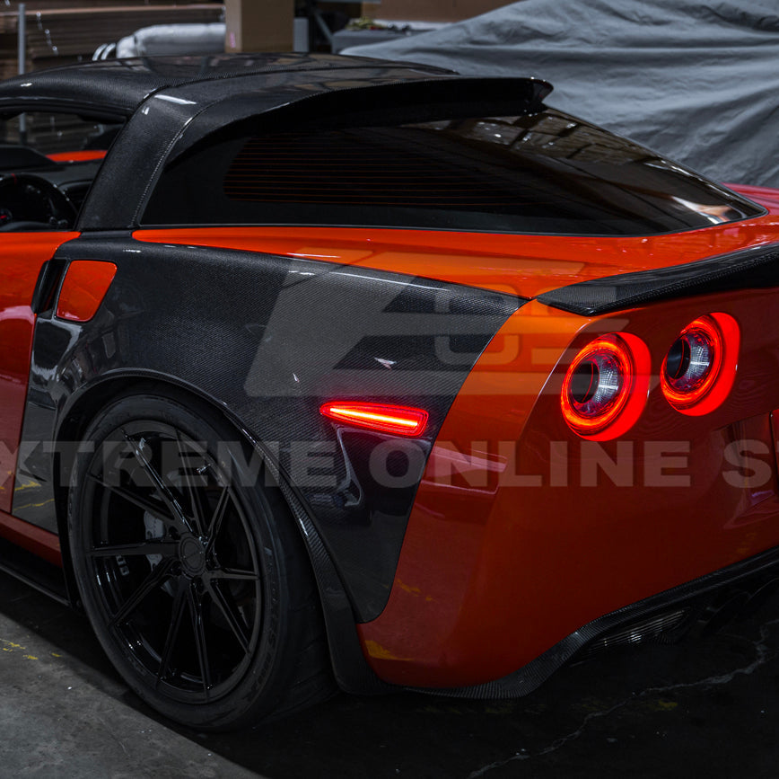 Corvette C6 Front &amp; Rear Amber Light LED Side Markers Pair