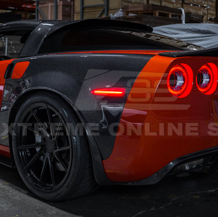 Corvette C6 Rear Red Light LED Side Markers Pair
