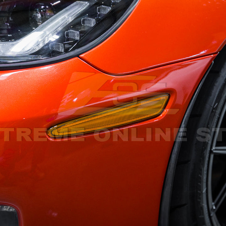 Corvette C6 Front Amber Light LED Side Markers Pair