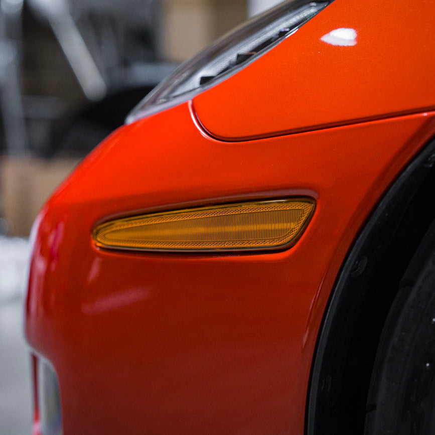 Corvette C6 Front &amp; Rear Amber Light LED Side Markers Pair
