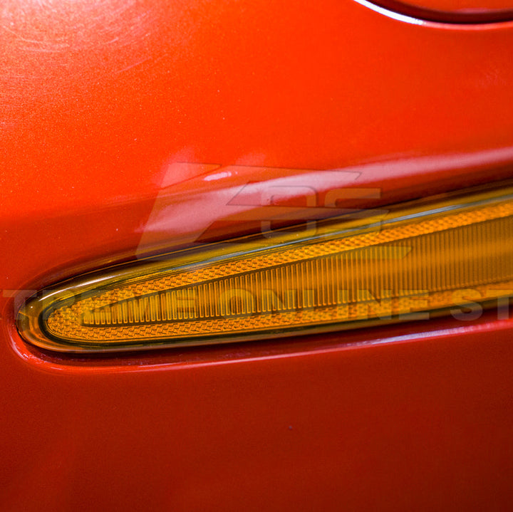 Corvette C6 Front Amber Light LED Side Markers Pair