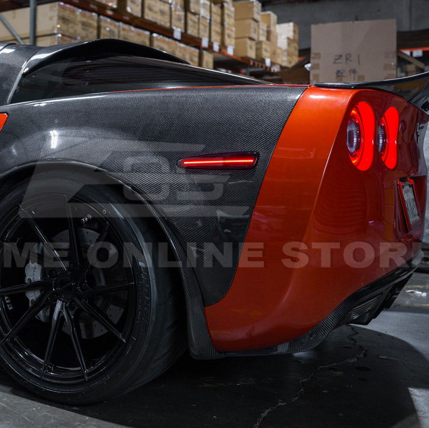 Corvette C6 Front &amp; Rear Amber Light LED Side Markers Pair