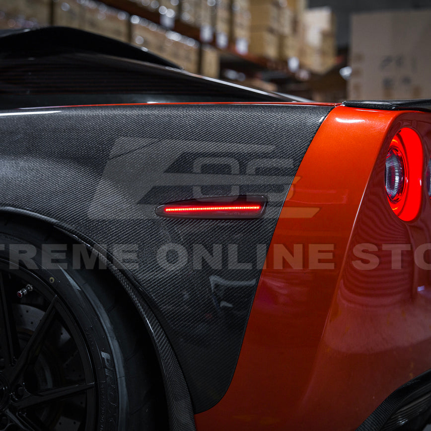 Corvette C6 Rear Red Light LED Side Markers Pair