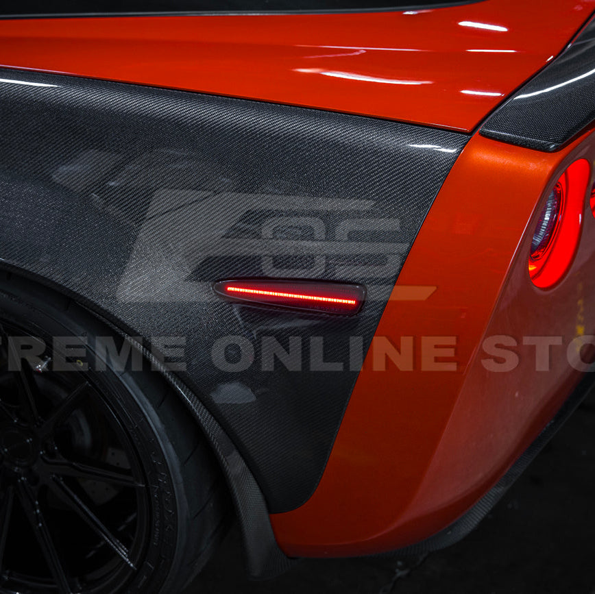Corvette C6 Rear Red Light LED Side Markers Pair