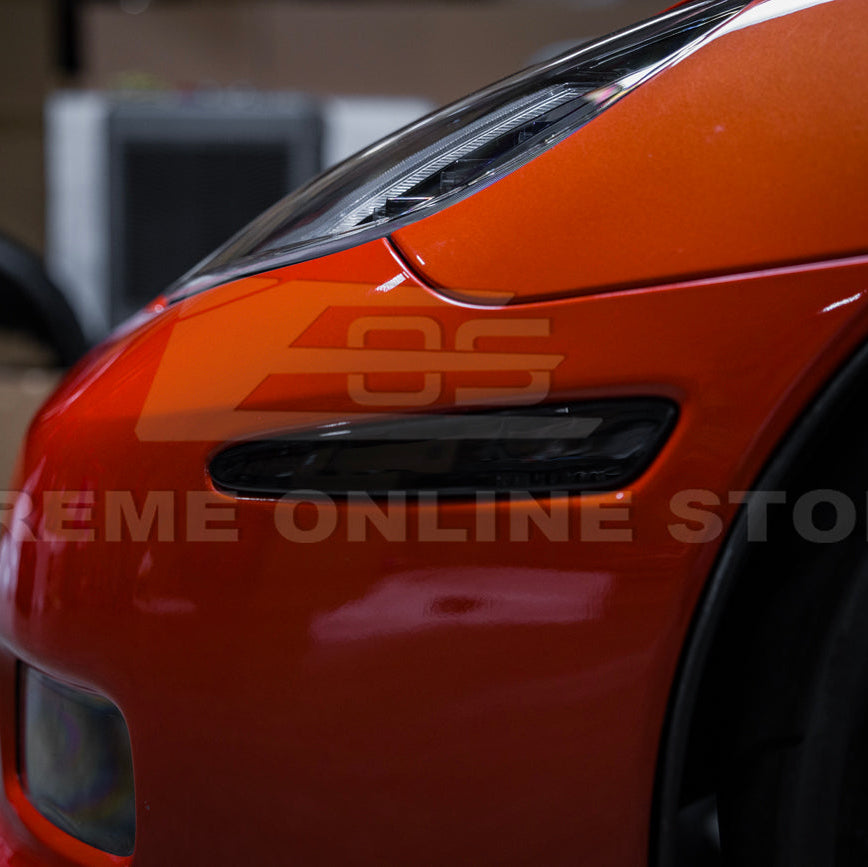 Corvette C6 Front &amp; Rear Amber Light LED Side Markers Pair