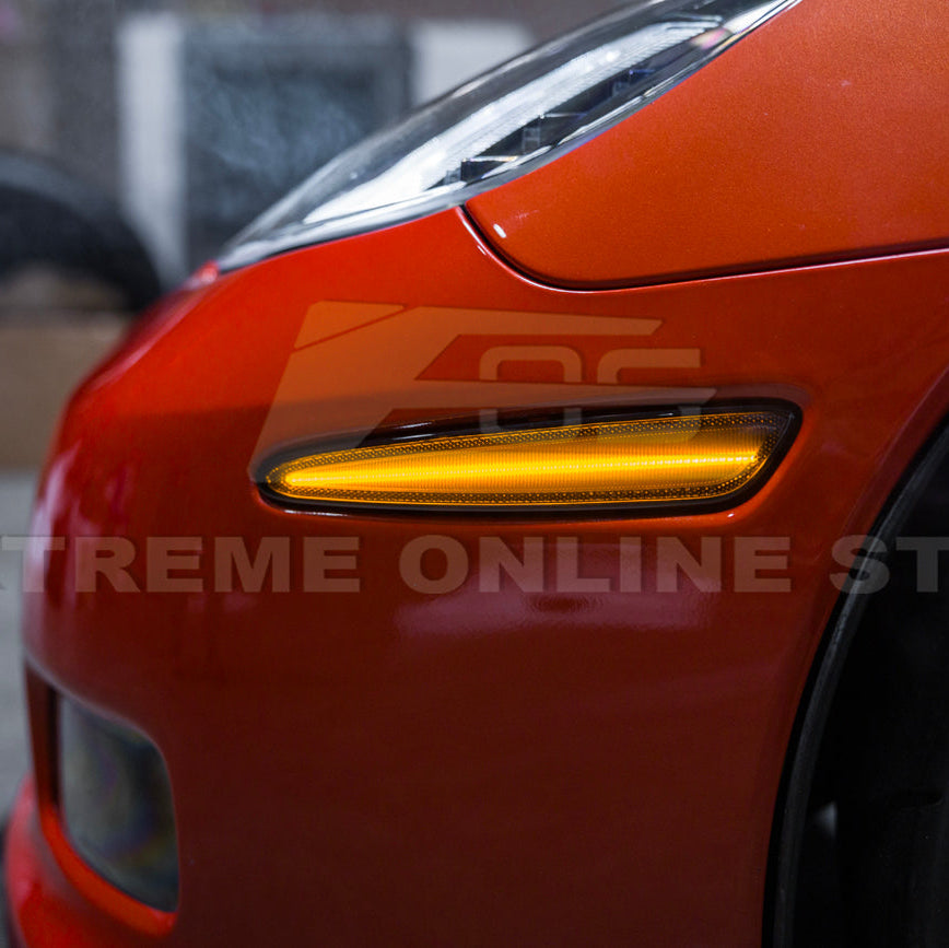 Corvette C6 Front Amber Light LED Side Markers Pair