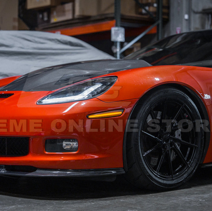 Corvette C6 Front &amp; Rear Amber Light LED Side Markers Pair