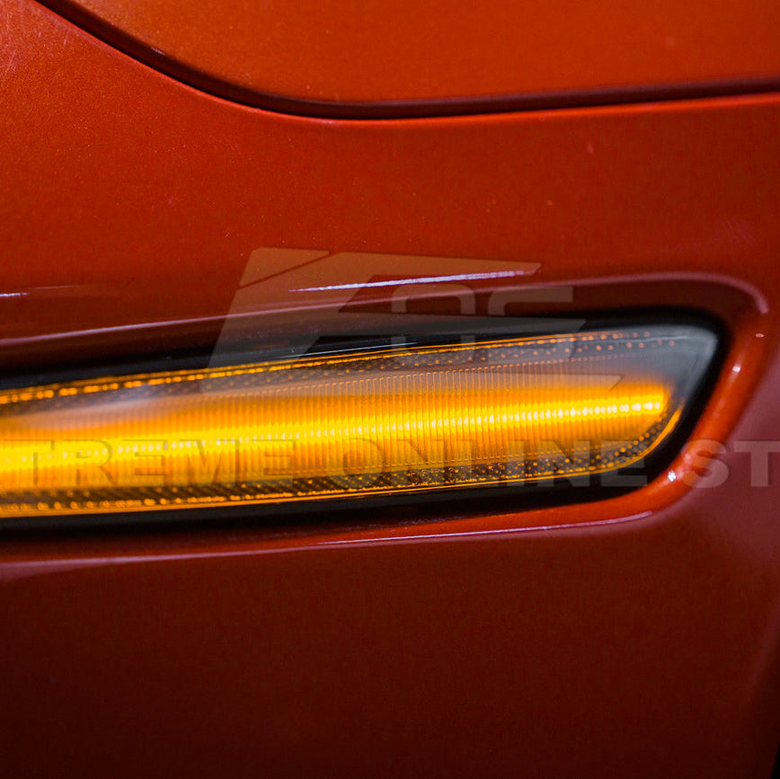 Corvette C6 Front Amber Light LED Side Markers Pair