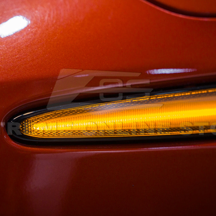 Corvette C6 Front Amber Light LED Side Markers Pair