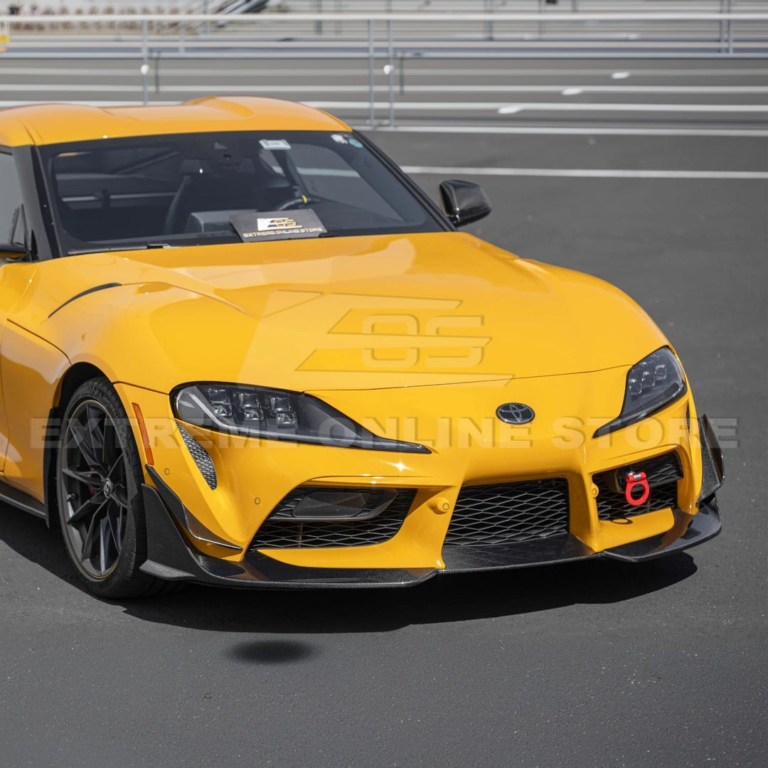 20-Up Toyota Supra A91 CF Front Lip &amp; Side Skirts