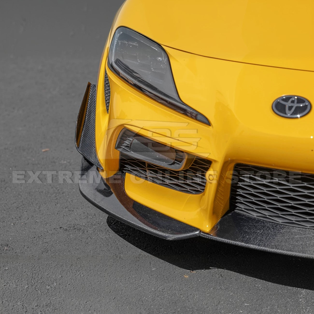 20-Up Toyota Supra A91 CF Front Lip & Side Skirts