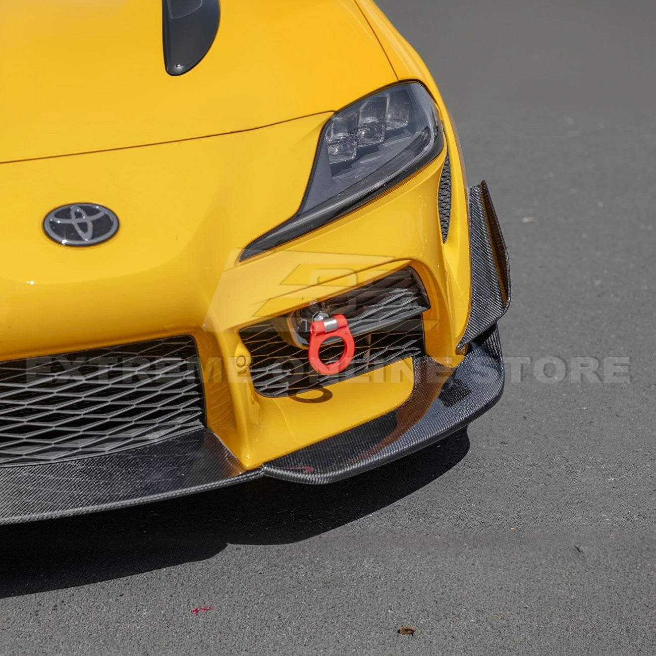 20-Up Toyota Supra A91 CF Front Lip & Side Skirts
