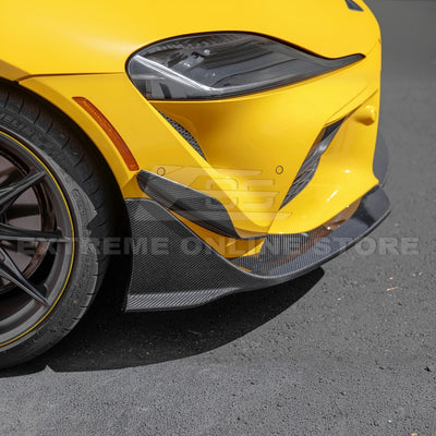 20-Up Toyota Supra A91 CF Front Lip & Side Skirts