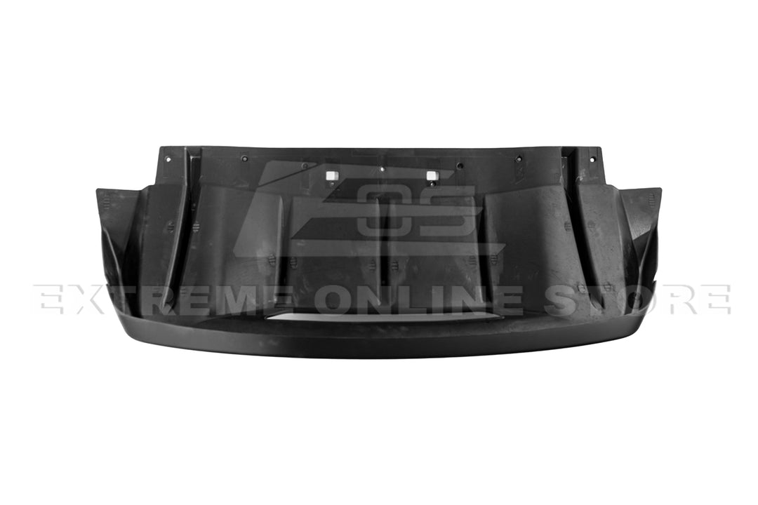 2024+ Ford Mustang Rear Finned Dry CArbon Fiber Bumper Diffuser