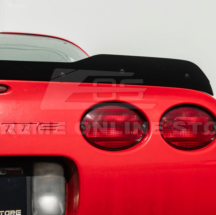 Corvette C5 ZR1 Extended GLOSSY BLACK Rear Trunk Lid Wickerbill Spoiler