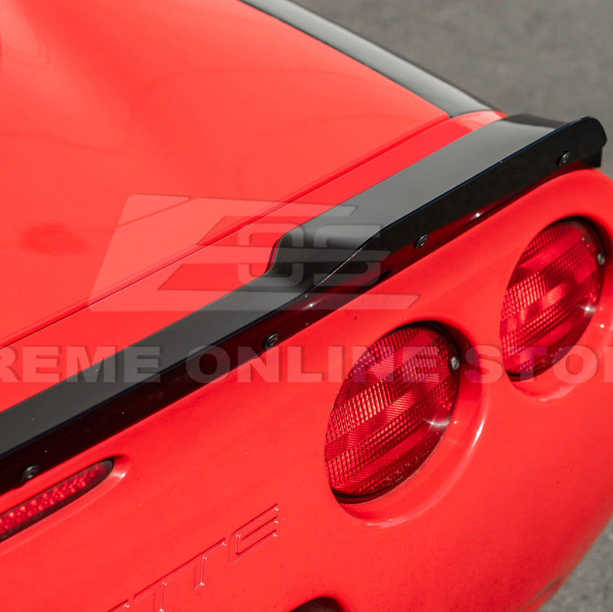 Corvette C5 ZR1 Extended GLOSSY BLACK Rear Trunk Lid Wickerbill Spoiler