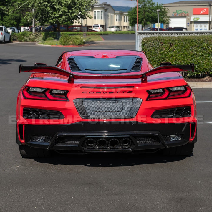 Corvette C8 Z06 DRY CARBON FIBER License Plate Backing
