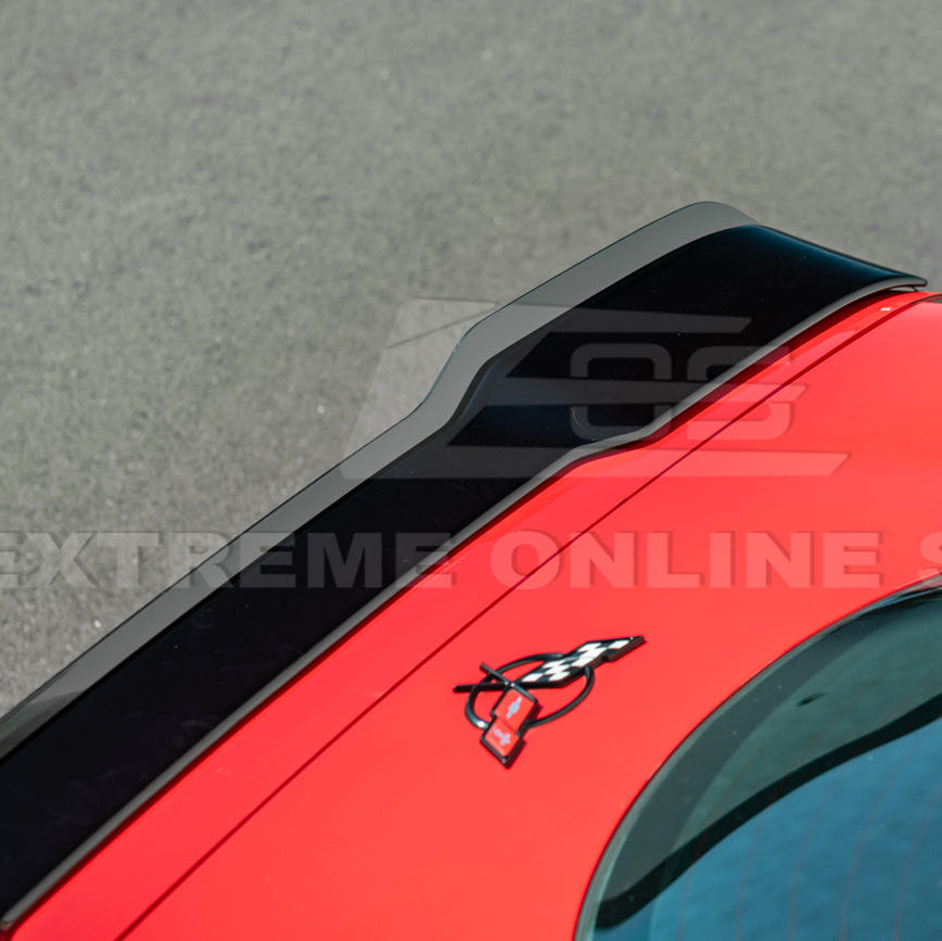 Corvette C5 ZR1 Extended GLOSSY BLACK Rear Trunk Lid Wickerbill Spoiler