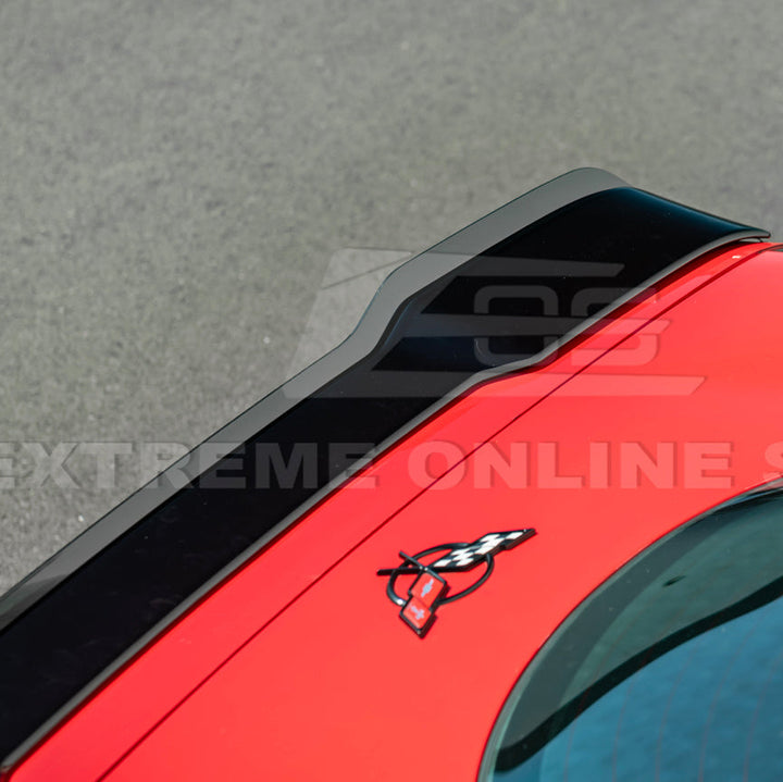 Corvette C5 ZR1 Extended GLOSSY BLACK Rear Trunk Lid Wickerbill Spoiler