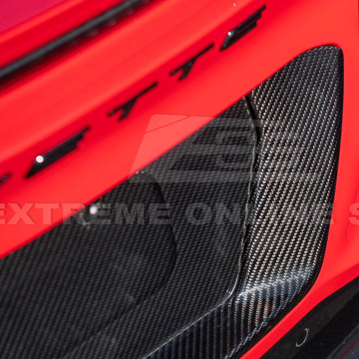 Corvette C8 Z06 DRY CARBON FIBER License Plate Backing