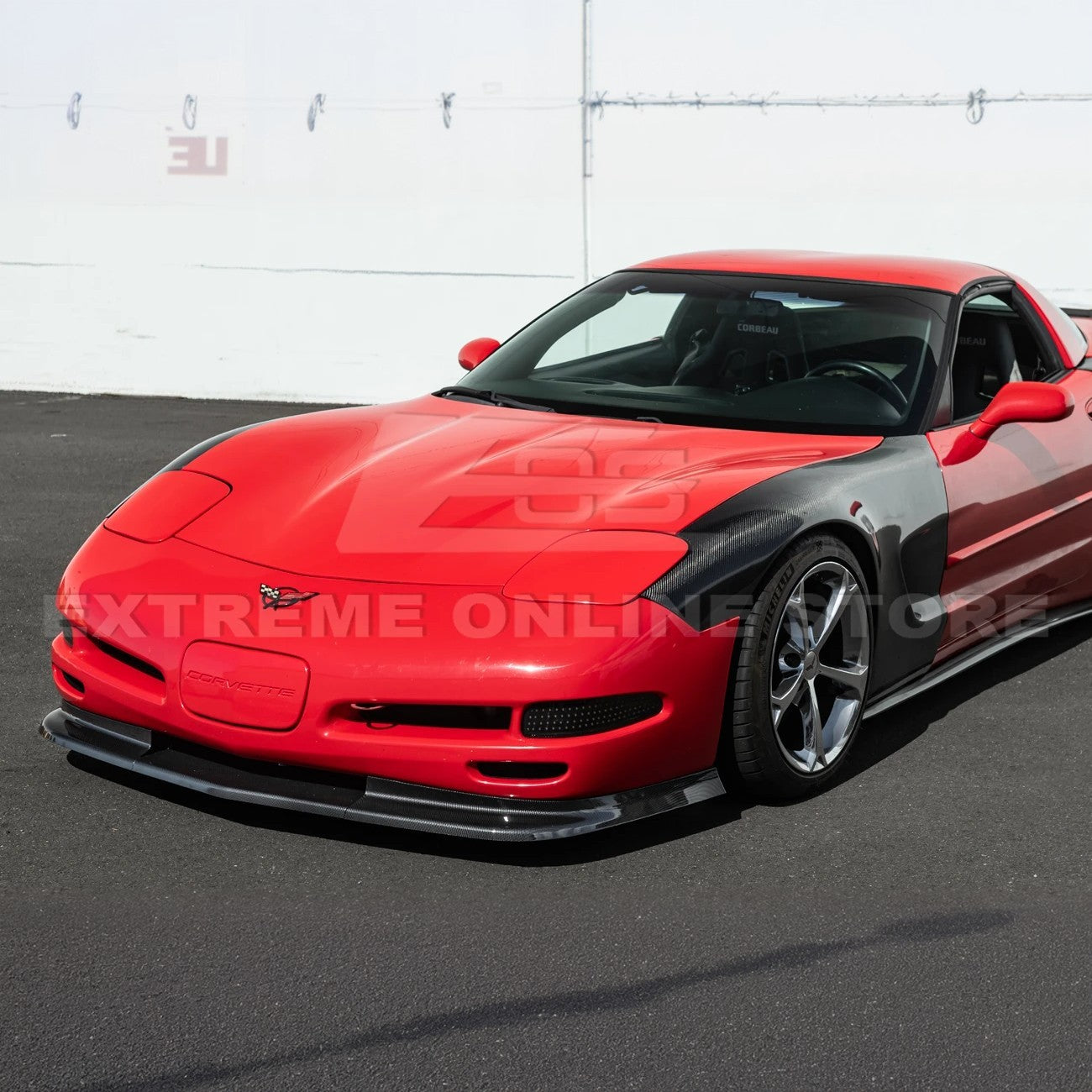 1997-04 Corvette C5 ZR1 Front Vented Lip Side Skirts Rear Spoiler