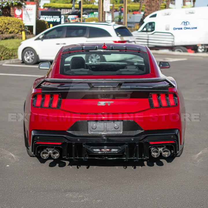 2024+ Ford Mustang V2 Package Carbon Fiber Rear Bumper Diffuser