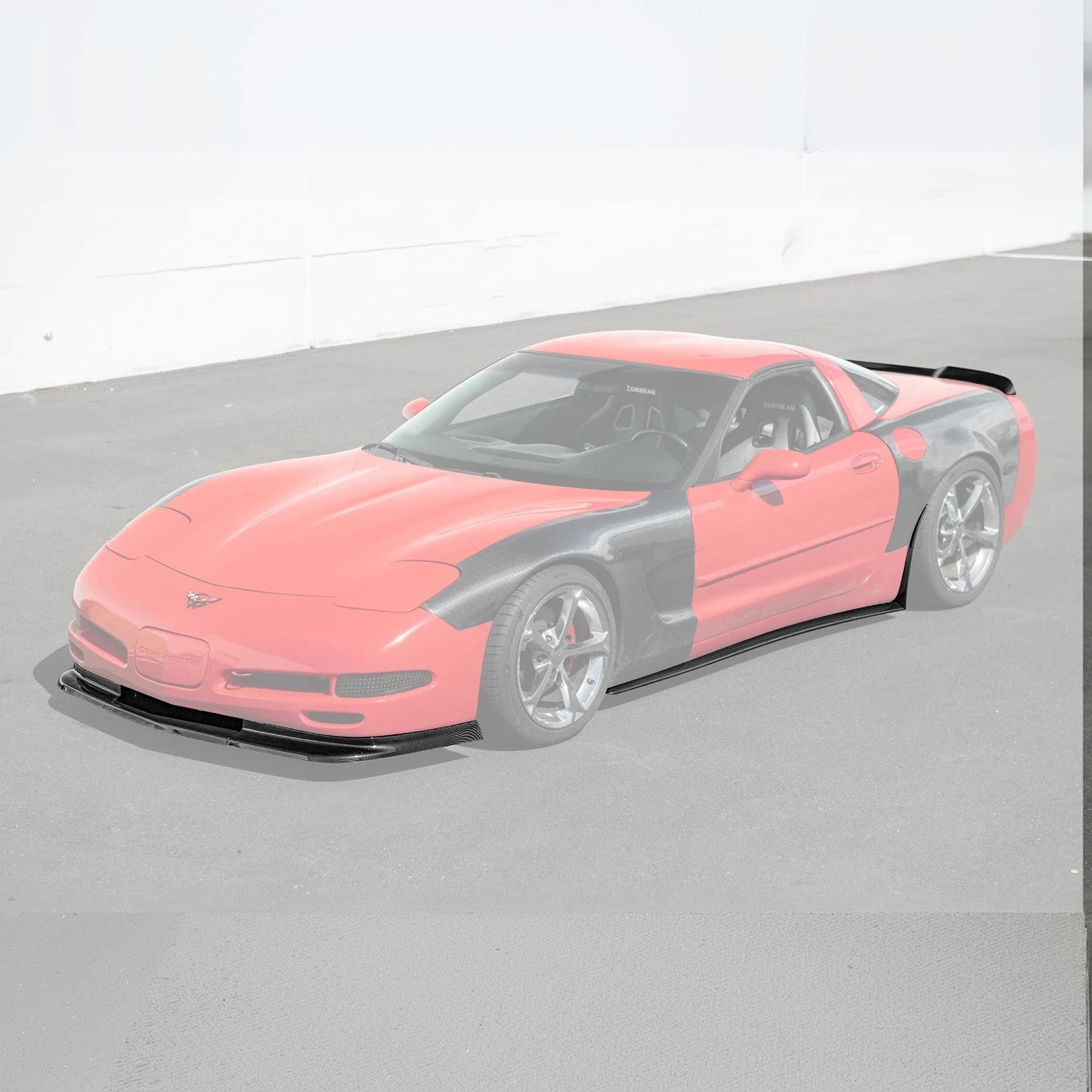 1997-04 Corvette C5 ZR1 Front Vented Lip Side Skirts Rear Spoiler