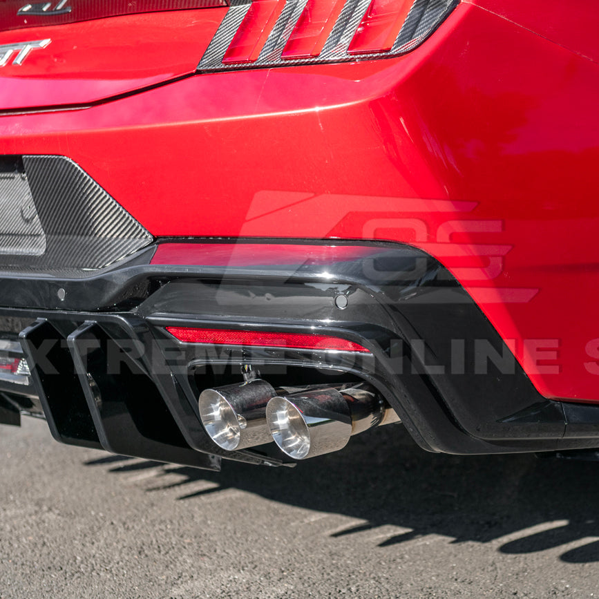 2024+ Ford Mustang V2 Package Carbon Fiber Rear Bumper Diffuser